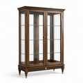 Holzvitrine mit Glastüren Braun 200x100x40 cm