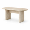 Ovaler Esstisch aus Travertin 180x90x75 cm