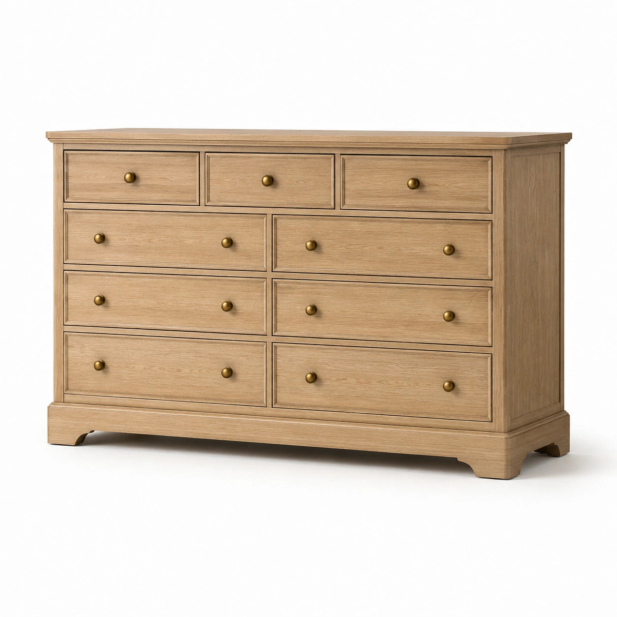 Kommode aus Holz mit 10 Schubladen