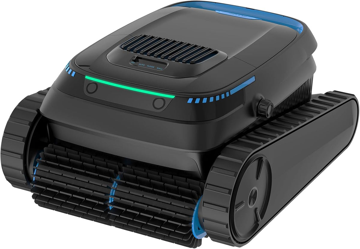 BOTLIFE Poolroboter, Schwarz, (2026 Neu) Boden und Wand Wasserlinie Poolsauger Akku