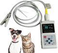 BLUEZY Oximeter, Braun, Veterinär-Puls, Tragbares Veterinär-Blutdruckmessgerät, 8-Zoll-LCD-Display, Mit Wiedergabe