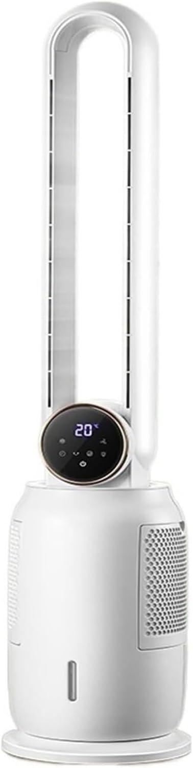 CGJdfjhE Turmventilator, Weiß, flügelloser Ventilator, Elektrischer Ventilator, wassergekühlter blattloser, Wohnzimmer
