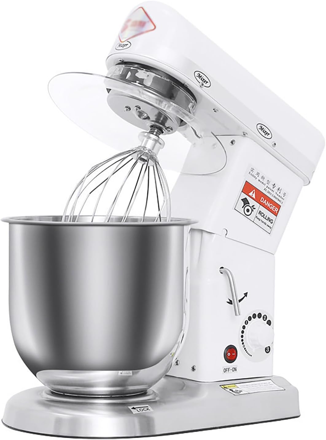 Azcabjie Universalküchenmaschinen, 10 L, Weiß, Multifunktionale Küchenmaschine Für Den Gewerblichen
