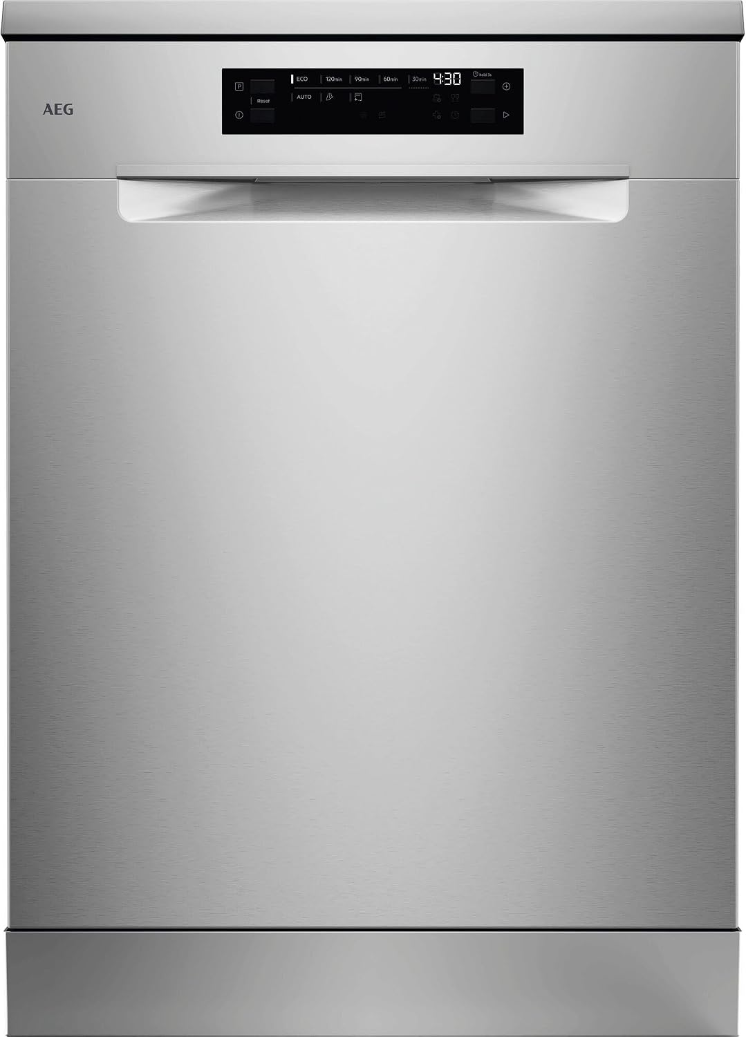 AEG Geschirrspüler, 60 cm, 44 dB, Weiß, Unterbau 6000, Spülmaschine, kraftvolle Reinigung mit 3x besserer Sprühabdeckung & viel