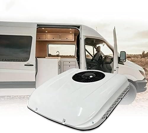 12 V Mobiles Klimagerät, 12 V, Weiß, Dachklimaanlage Leise und Energiesparend für SUV, Wohnmobil, Camper, Wohnwagen