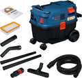 Bosch Professional Nass-Trockensauger, 3,1 m, Schwarz, PRO Kabel-Nass-/Trockensauger GAS12-25LS (inkl., Flachfaltenfilter