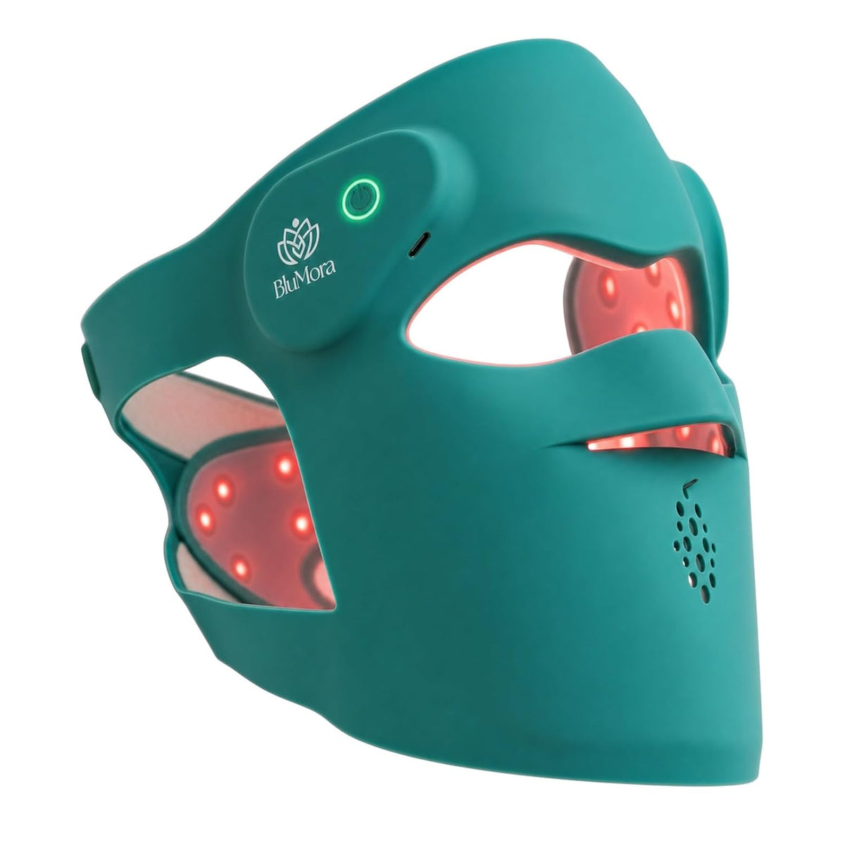 BluMora Gesichtsmasken & -kuren, Schwarz, LED-Gesichtsmaske, Lichttherapie, Rotlichttherapie-Maske, inspiriert von koreanischer Hautpflege