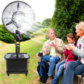 Bodenventilator Standventilatoren, 42 L, Weiß, für den Außenbereich, 3 Geschwindigkeitsmodi, Wassertank, 90° Oszillation