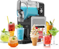 Azmsary Eismaschine, 2,5 L, Grau, Slush Maschine, & Slushie Maschine für Zuhause, mit LED-Display, 6 voreingestellten Programmen für Eiscreme