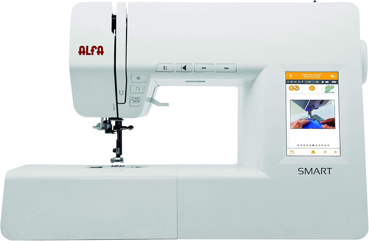 Alfa Overlock-Nähmaschinen, Weiß, Smart Elektronische Nähmaschine 70 puntadas