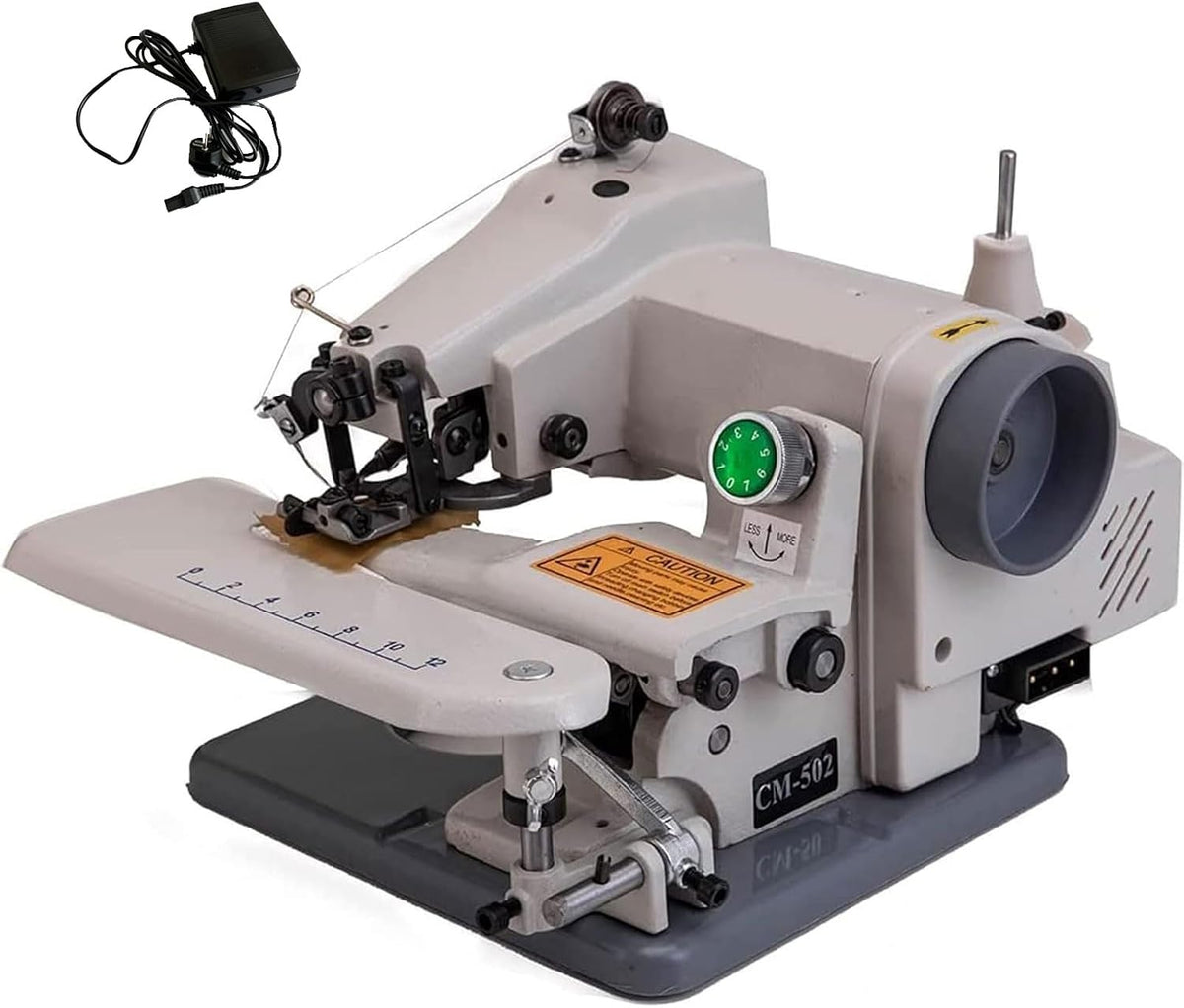 Blindstich, 8 mm, Schwarz, Saummaschine, tragbare Desktop-Nähmaschine mit Pedal, 1200 U/min Höchstgeschwindigkeit