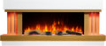 ArtiFlame Elektrokamin, 1 kW / 2 kW, Grau, Sogne AF52, mit realistischer 3D-Flammenprojektion, LED-Beleuchtung