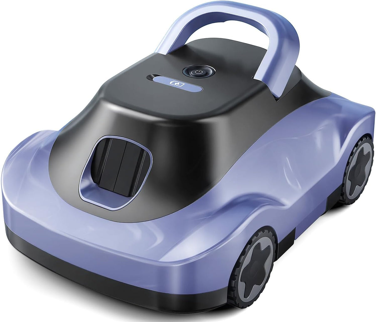 Bocxi Poolroboter, 2.7 L, 200m, Grau, Kabelloser Poolsauger Akku, Akku, 180 Min Laufzeit, Starke Saugkraft, Auto-Parking